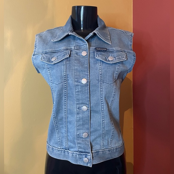 Women’s Calvin Klein Denim Vest ( Small ) - Picture 1 of 4